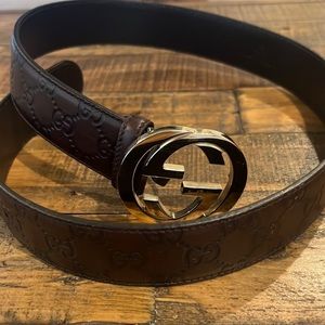 Auth Gucci belt size 85